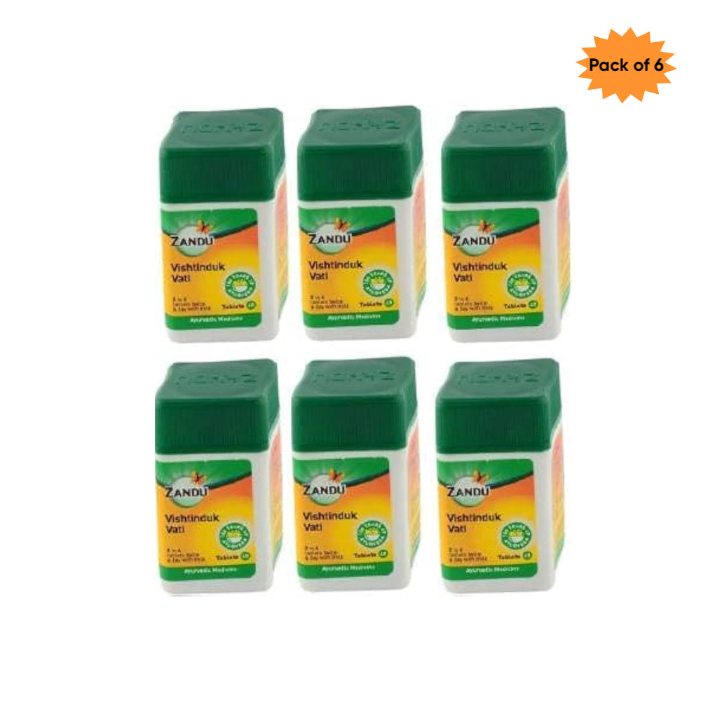 Zandu Vishtinduk Vati 40 Tablets(Pack of 6)