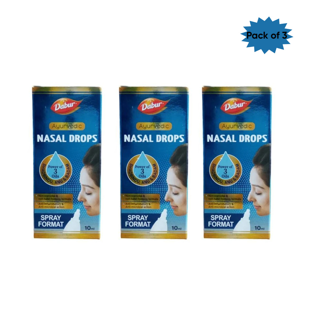 Dabur Ayurvedic Nasal Drops 10 Ml(Pack of 3)