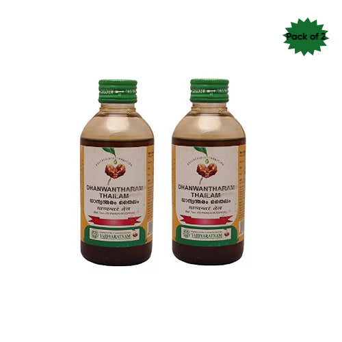 Vaidyaratnam Dhanwantharam Thailam 200 Ml(Pack of 2)