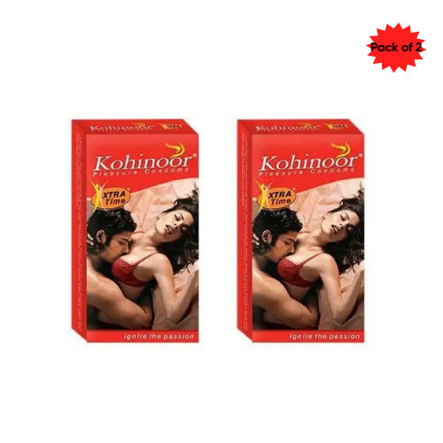 Ttk Healthcare Limited Kohinoor Extra Time Condoms 10 Pcs (Pack of 2)