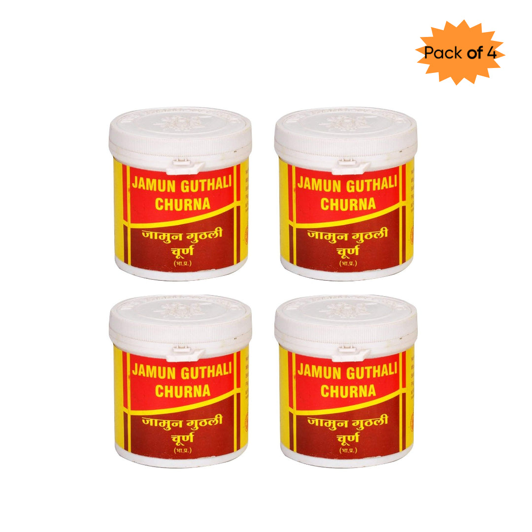 Vyas Jamun Guthali Churna 100 Gm(Pack of 4)