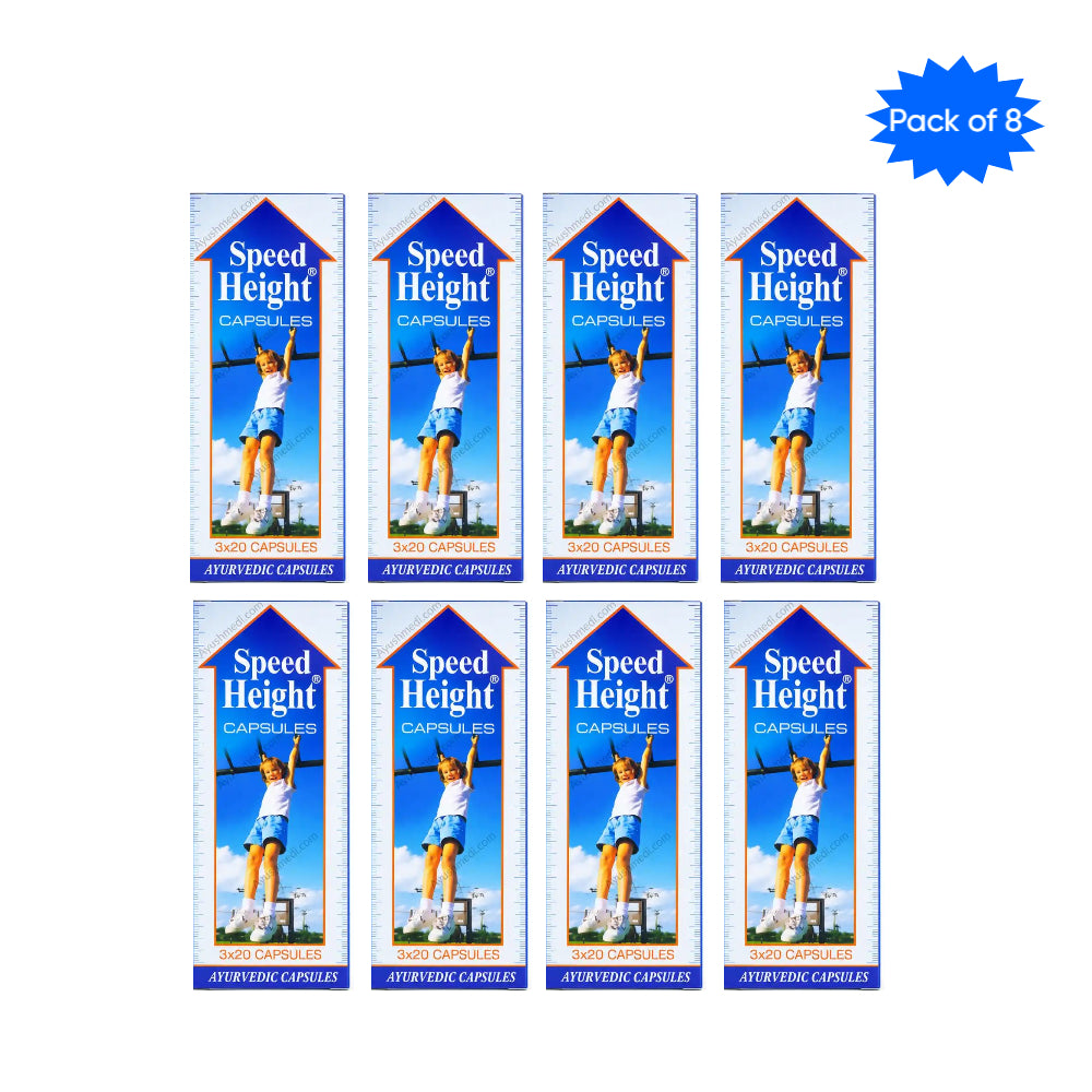 Makewell Pharmaceutical Co. Speed Height 60 Capsules(Pack of 8)