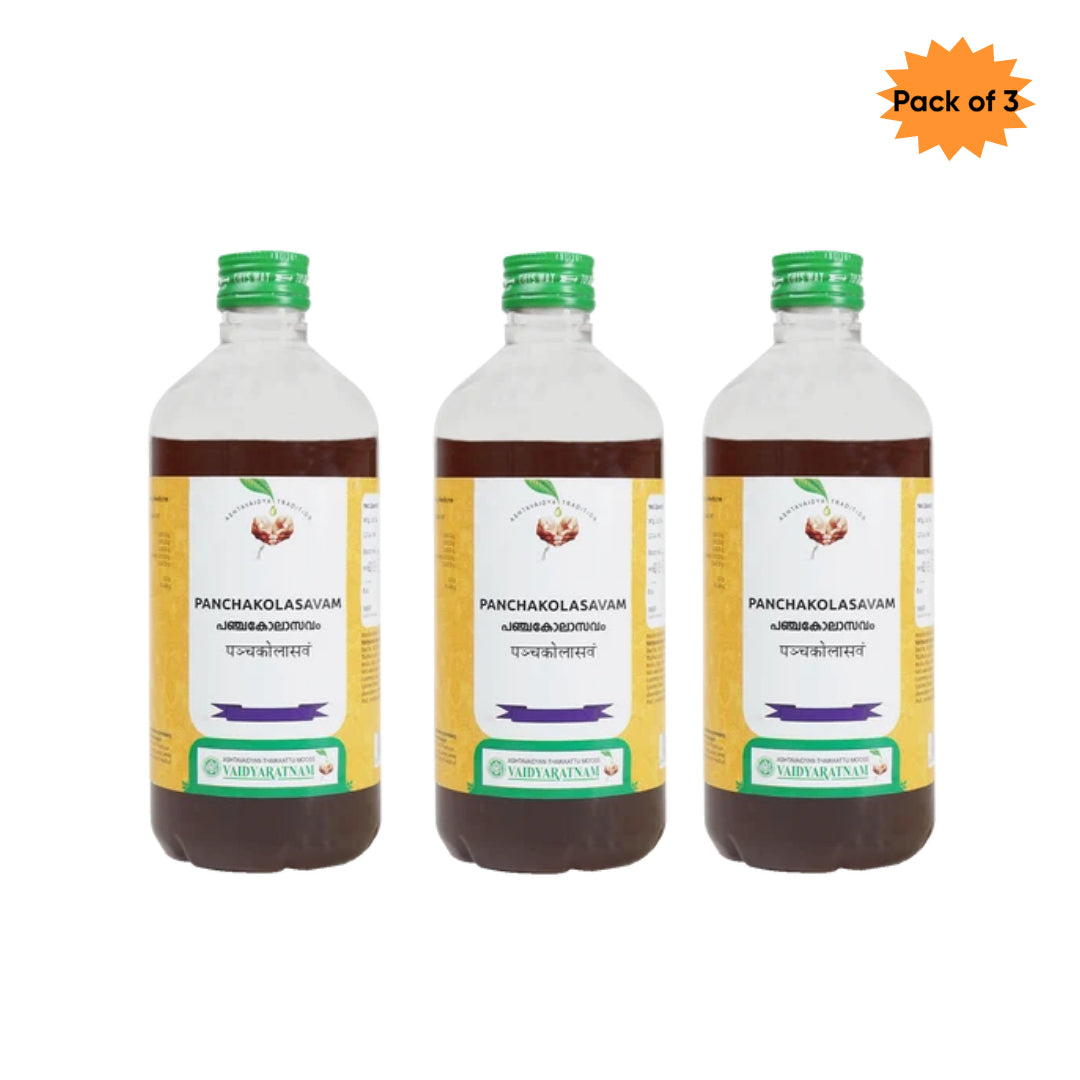 Vaidyaratnam Panchakolasavam 450 Ml(Pack of 3)