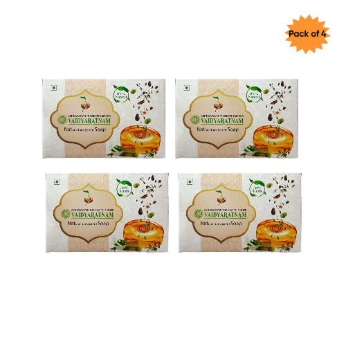 Vaidyaratnam Natural Transparent soap 75 Gm(Pack of 4)