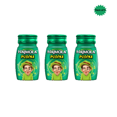 Dabur Hajmola Pudina 120 Tablets(Pack of 3)