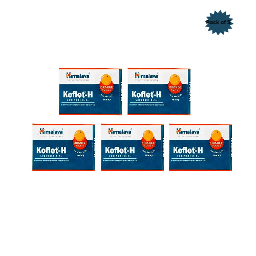 Himalaya Koflet-H Lozenges (Orange) 6 Tablets(Pack of 5)