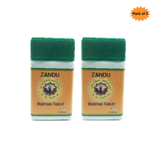 Zandu Haritaki 40 Tablets(Paclk of 2)