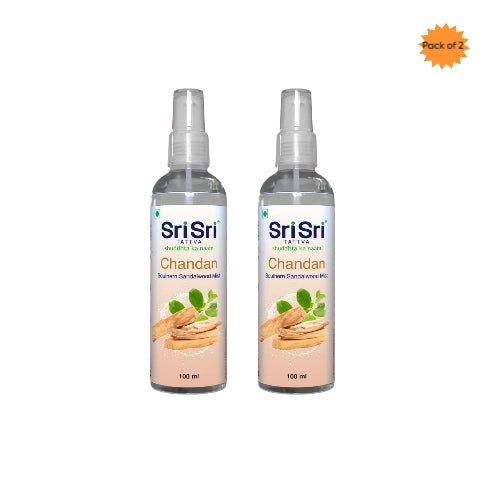 Sri Sri Tattva Chandan Southern Sandalwood Mist 100 Ml(Pack of 2)