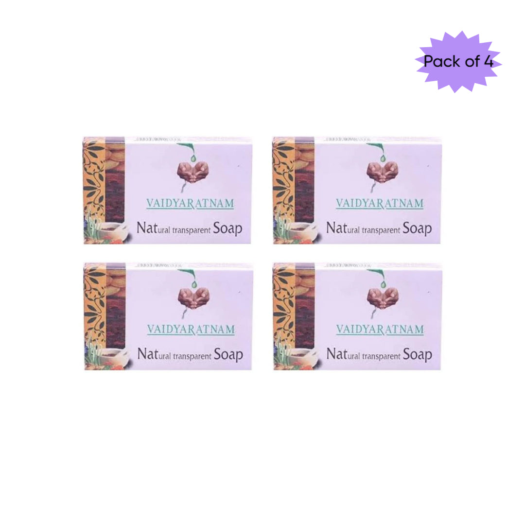 Vaidyaratnam Natural Transparent 75 Gm(Pack of 4)