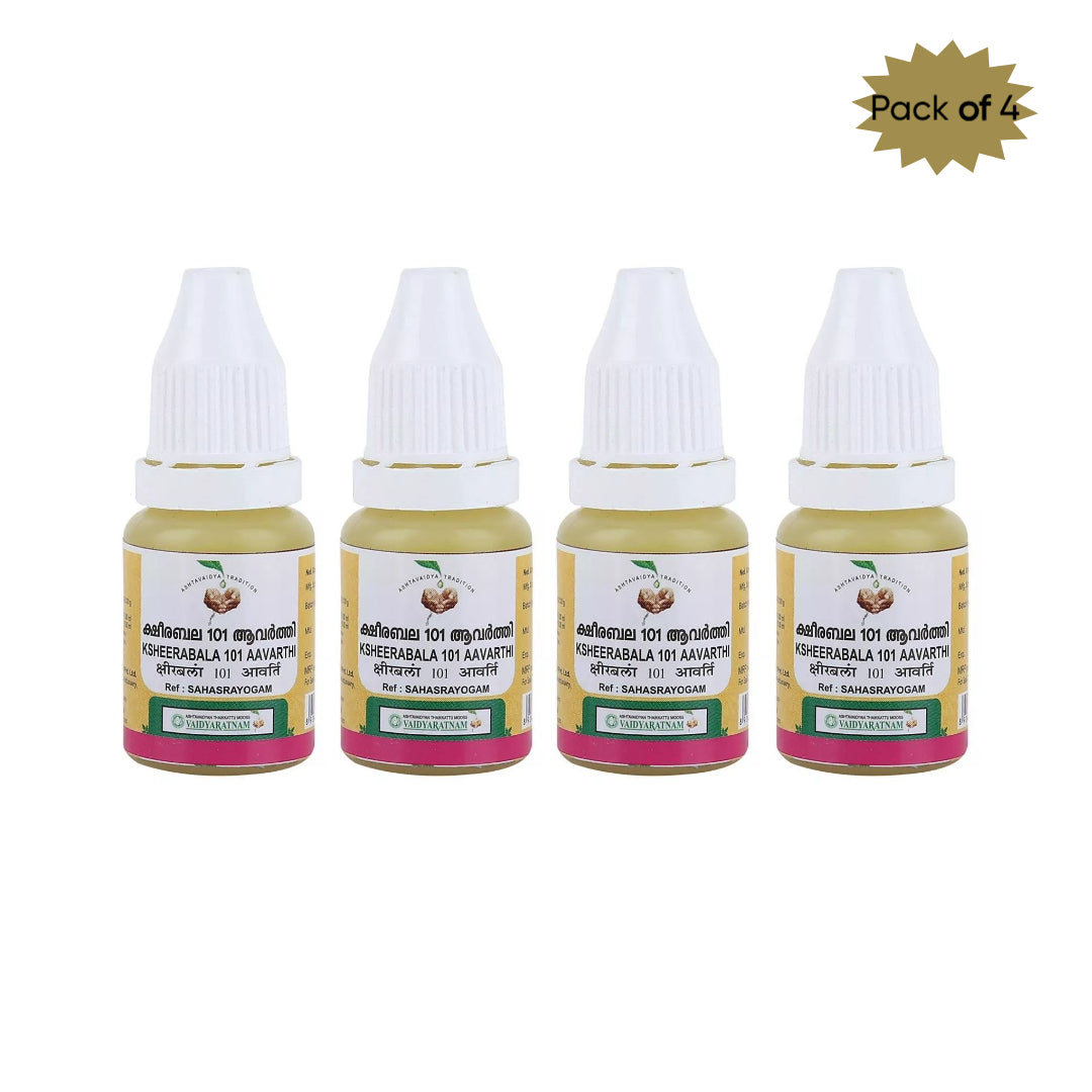 Vaidyaratnam Ksheerabala 101 10 Ml(Pack of 4)