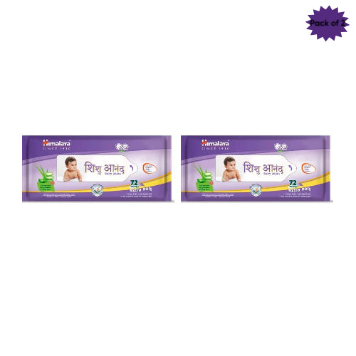 Himalaya Himalaya Shishu Anand Baby Wipes 72 Pcs(Pack of 2)