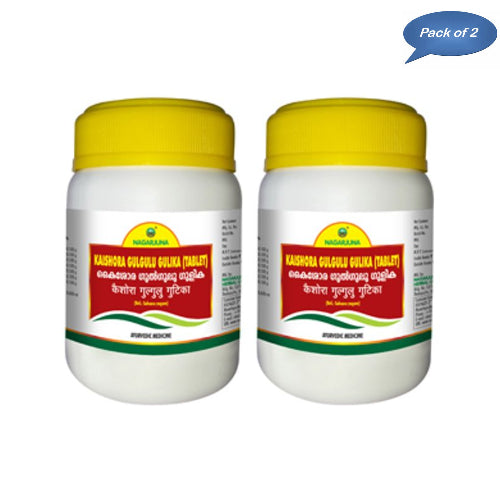 Nagarjuna Ayurveda Kaishora Gulgulu Gulika 50 Tablets(Pack of 2)