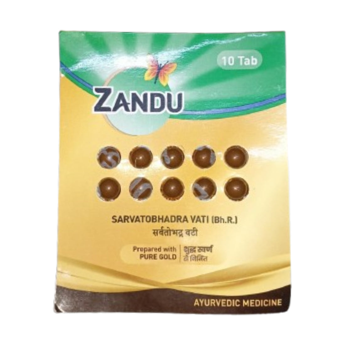 Zandu Sarvatobhadra Vati (Bh.R) 10 Tablets