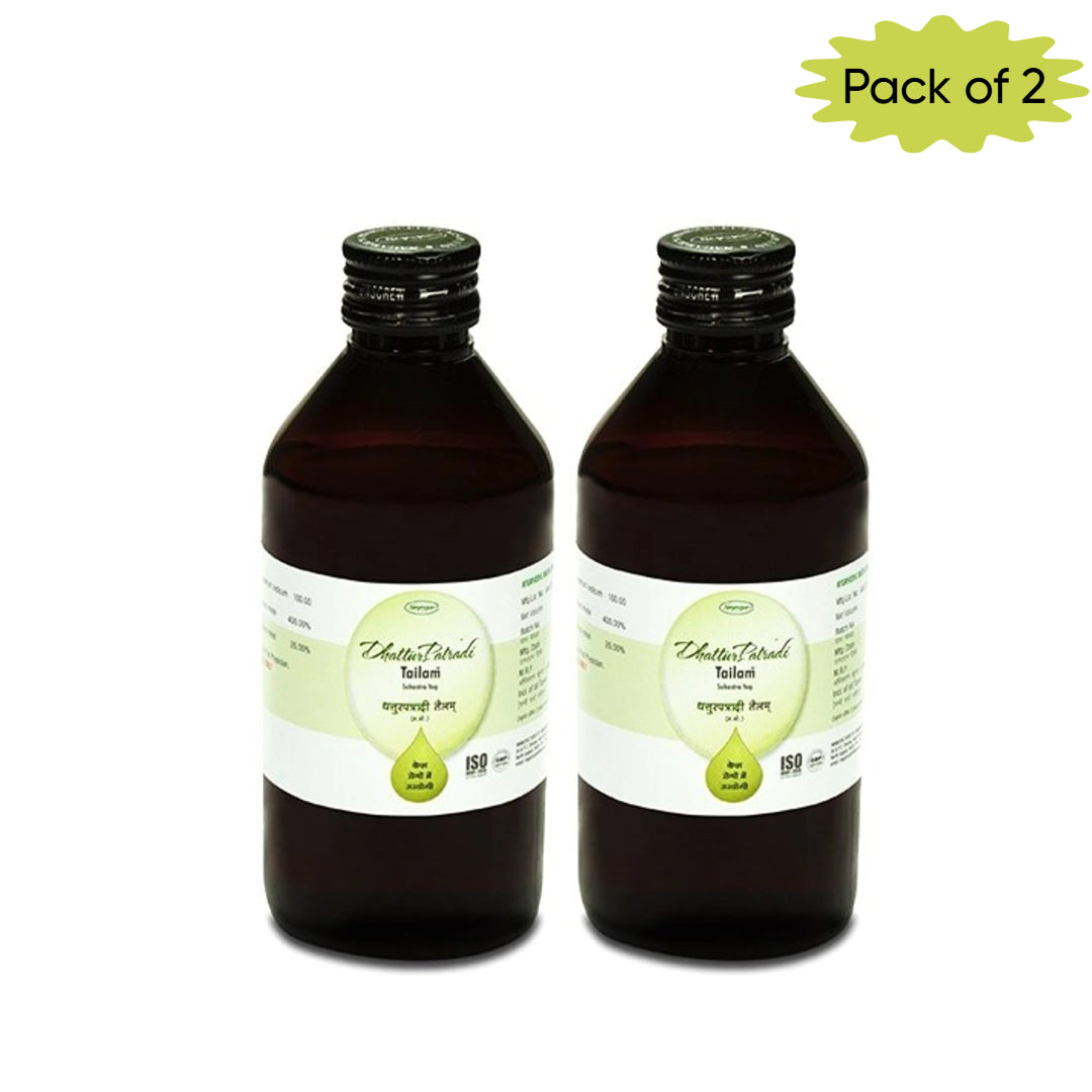 Nagarjun (Gujarat) Dhattur Patradi Tailam 100 Ml(Pack of 2)