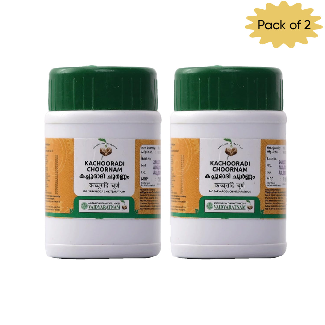 Vaidyaratnam Kachooradi Choornam 10 Gm(Pack of 2)