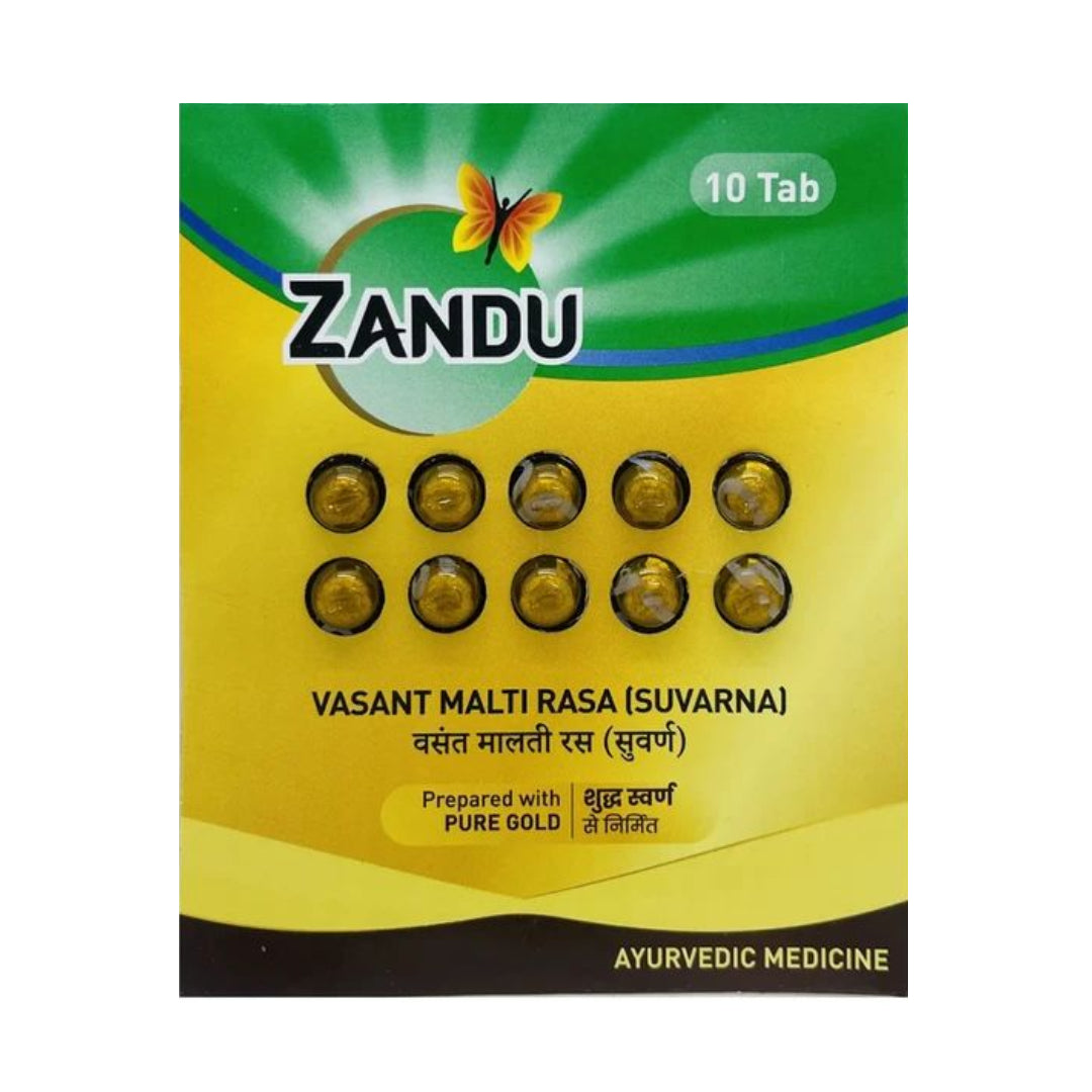 Zandu Vasant Malti Rasa Gold 10 Tablets
