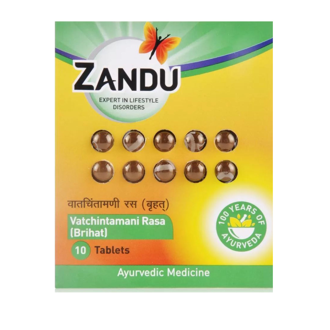 Zandu Vatchintamani Rasa (Brihat) Gold 10 Tablets
