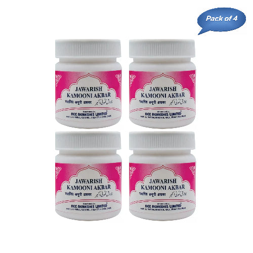Rex Remedies Jawarish Kamooni Akbar 125 Gm(Pack of 4)