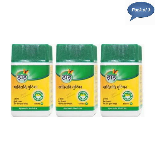Zandu Khadiradi Gutika 70 Tablets(Pack of 3)