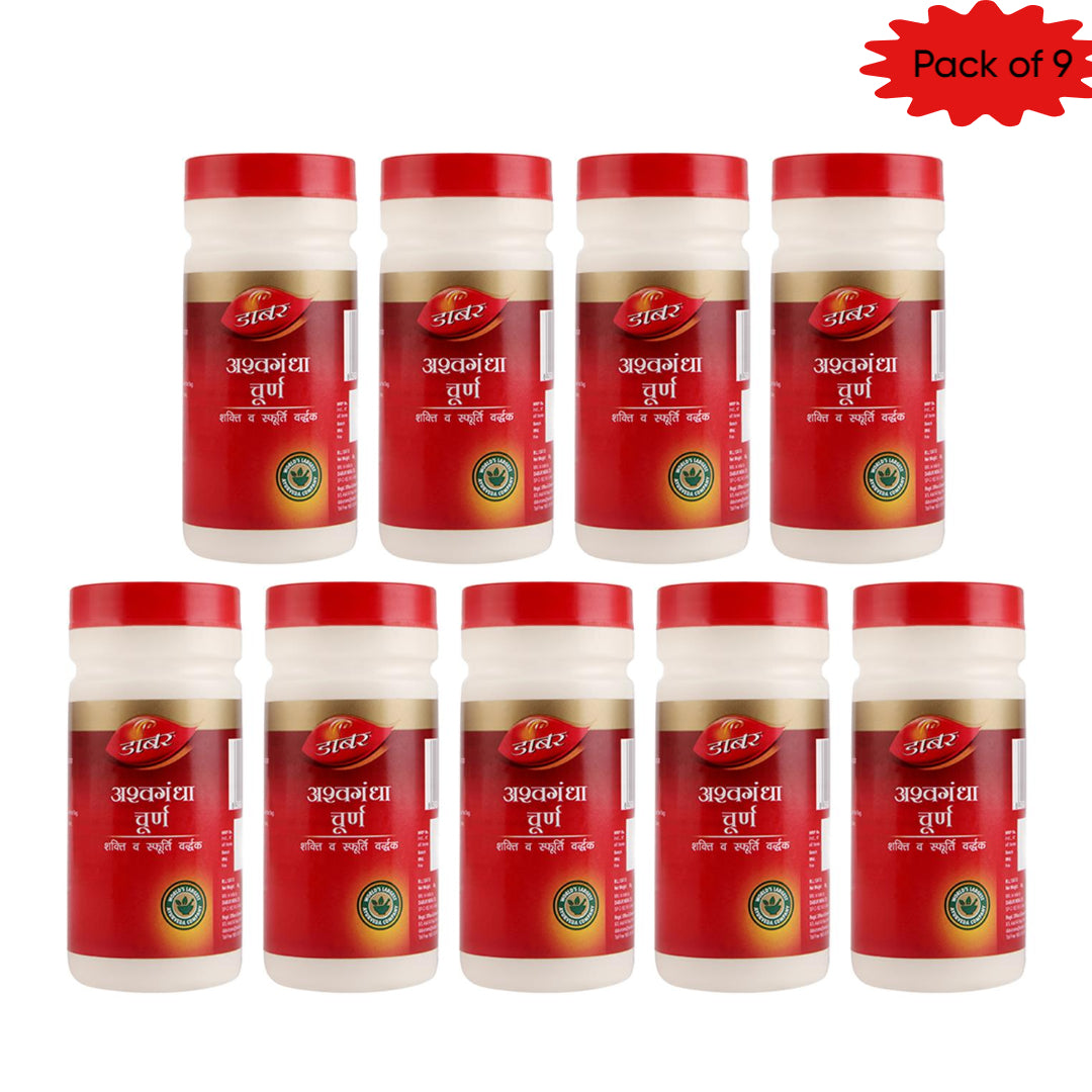 Dabur Ashwagandha Churna 100 Gm (Pack of 9)