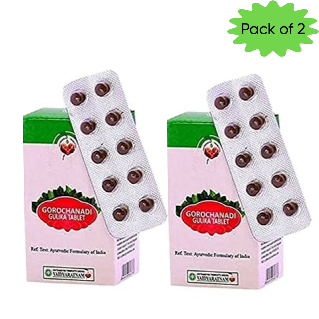 Vaidyaratnam Gorochandi Gulika 10 Tablets(Pack of 2)