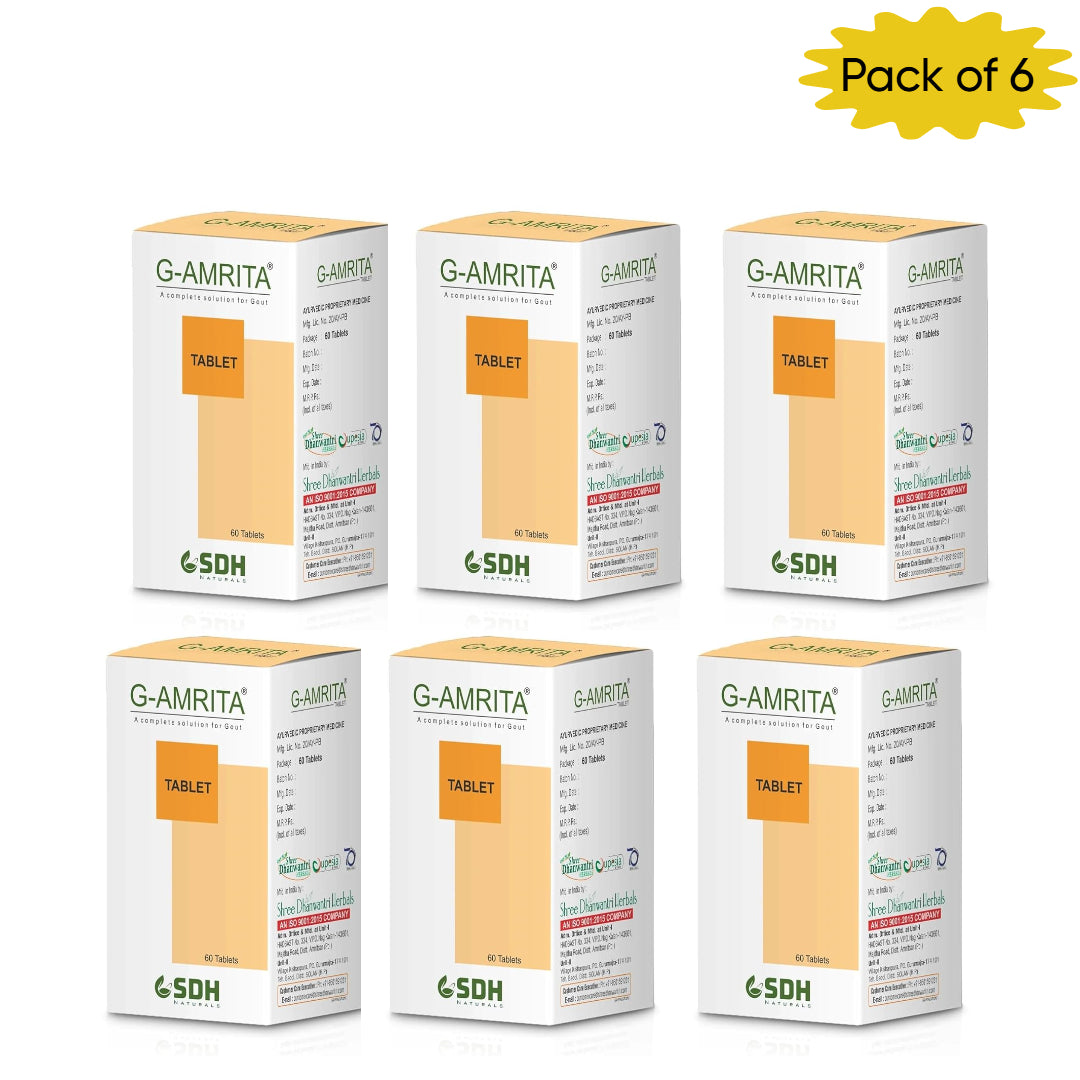 Shree Dhanwantri Herbals G-Amrita 60 Tablets(Pack of 6)