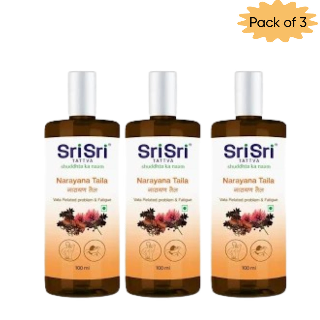 Sri Sri Tattva Narayana Taila 100 Ml(Pack of 3)