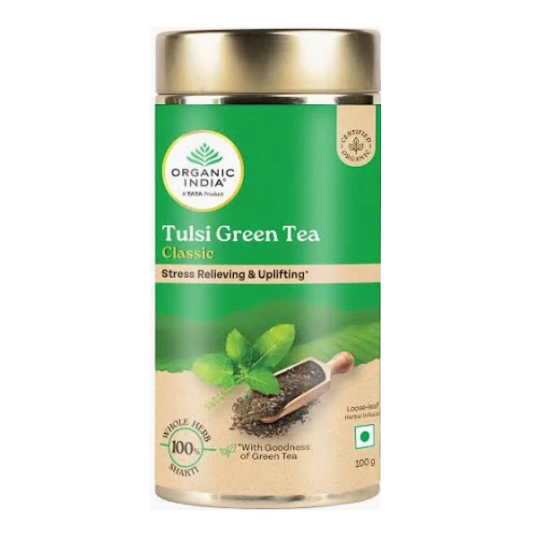 Organic India Tulsi Green Tea Classic 100 Gm