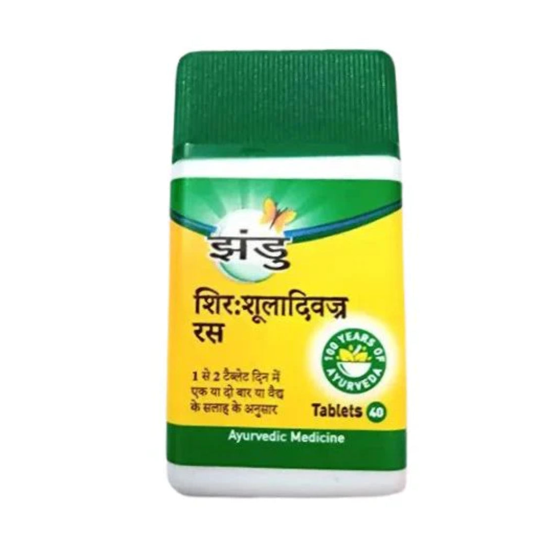 Zandu Shirahshooladivajra Rasa 40 Tablets