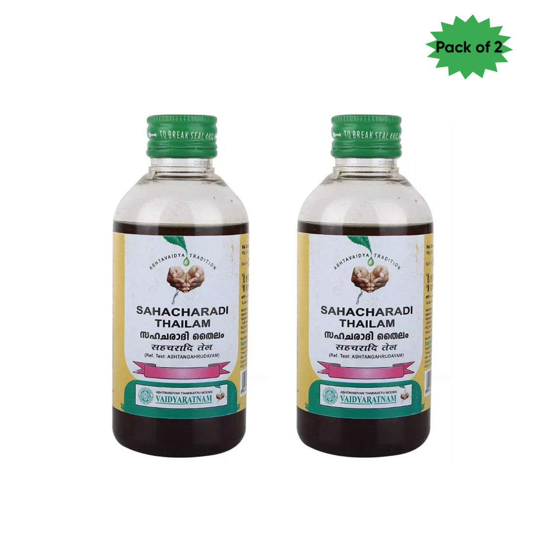 Vaidyaratnam Sahacharadi Thailam 200 Ml(pack of 2)