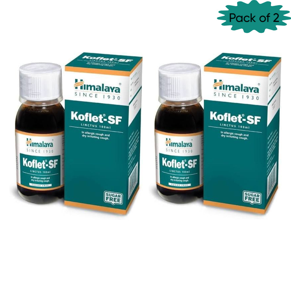Himalaya Koflet - Sf Linctus (Sugar Free) Syrup 100 Ml(Pack of 2)