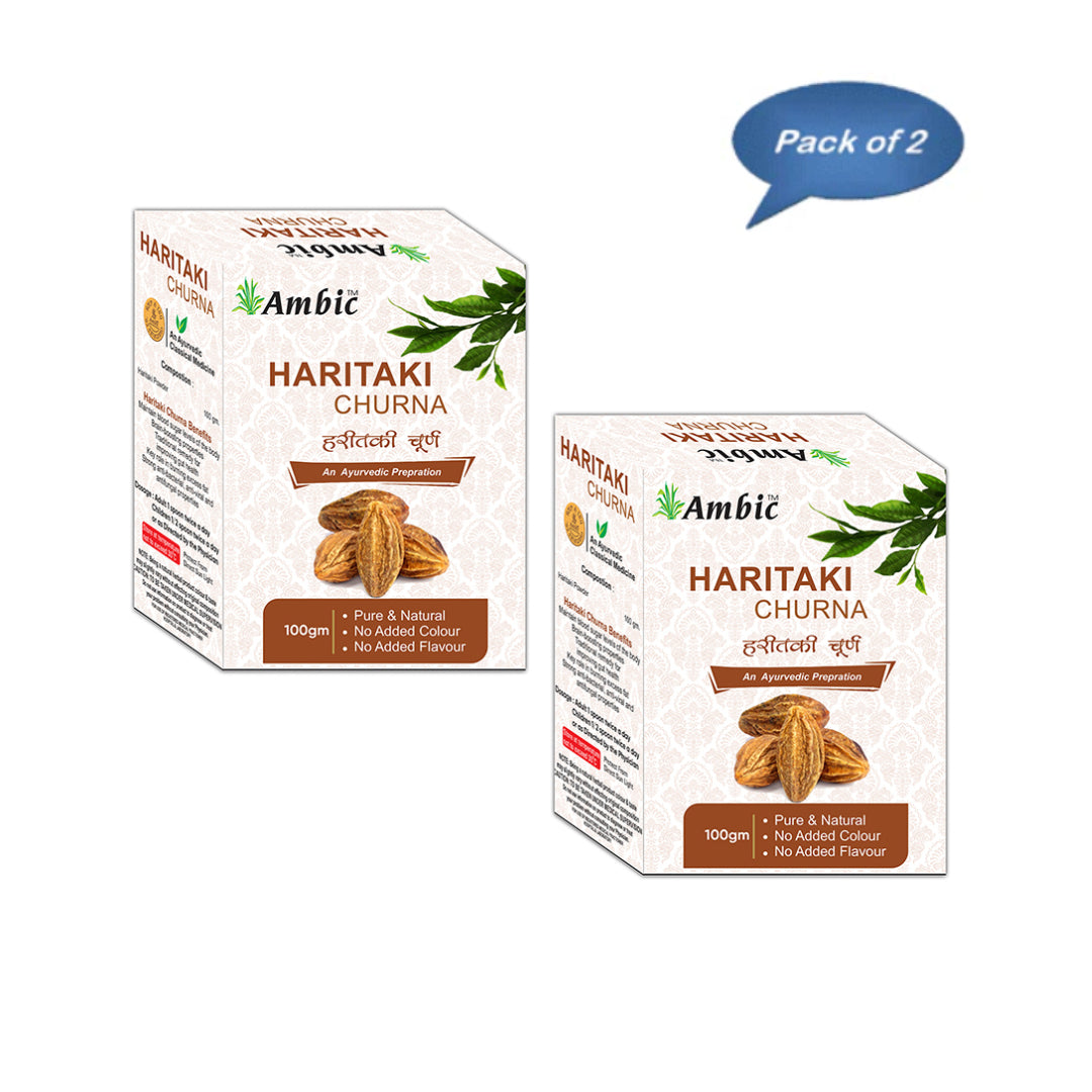 Ambic Haritaki Churna 100 Gm (Pack Of 2)