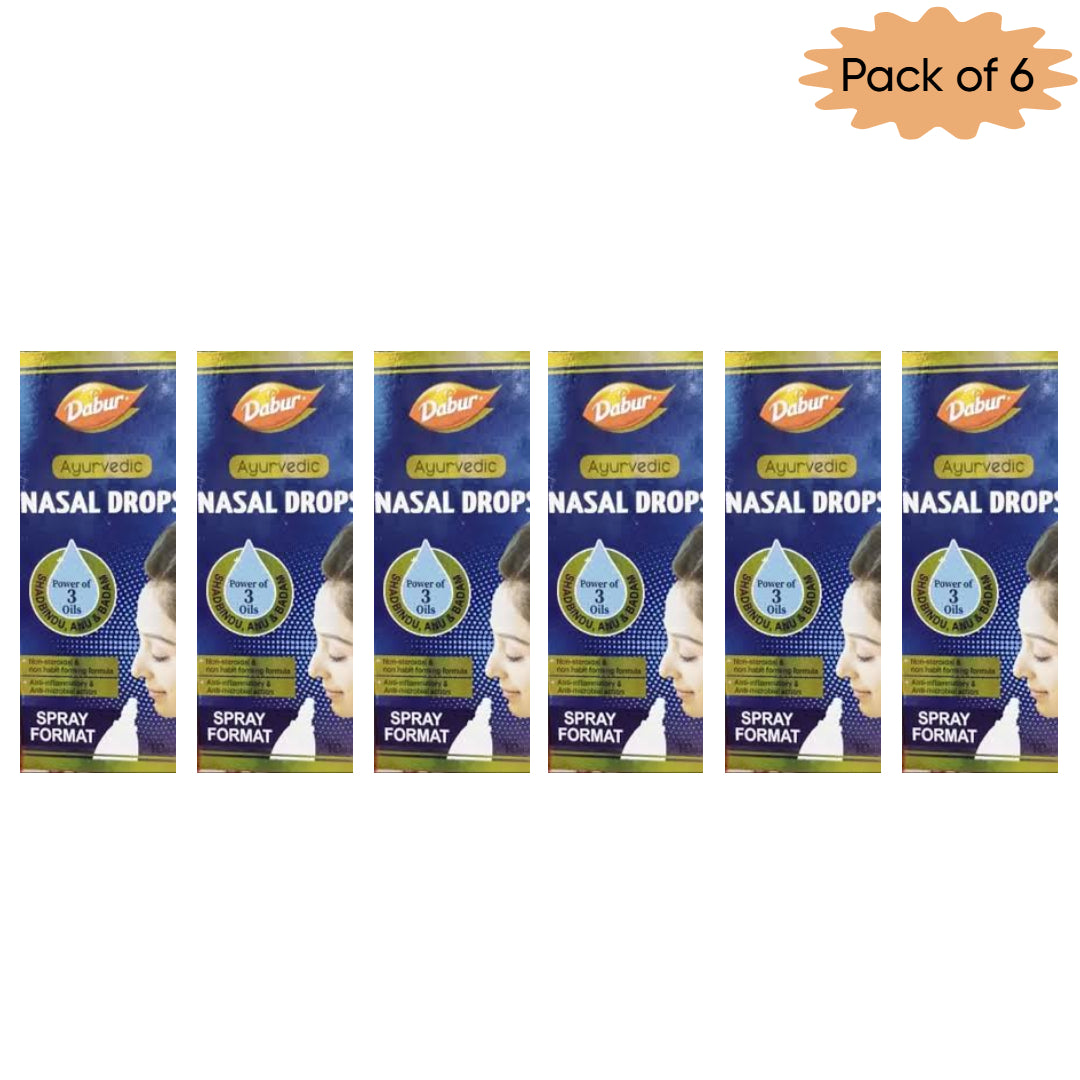 Dabur Ayurvedic Nasal Drops 10 Ml(Pack of 6)