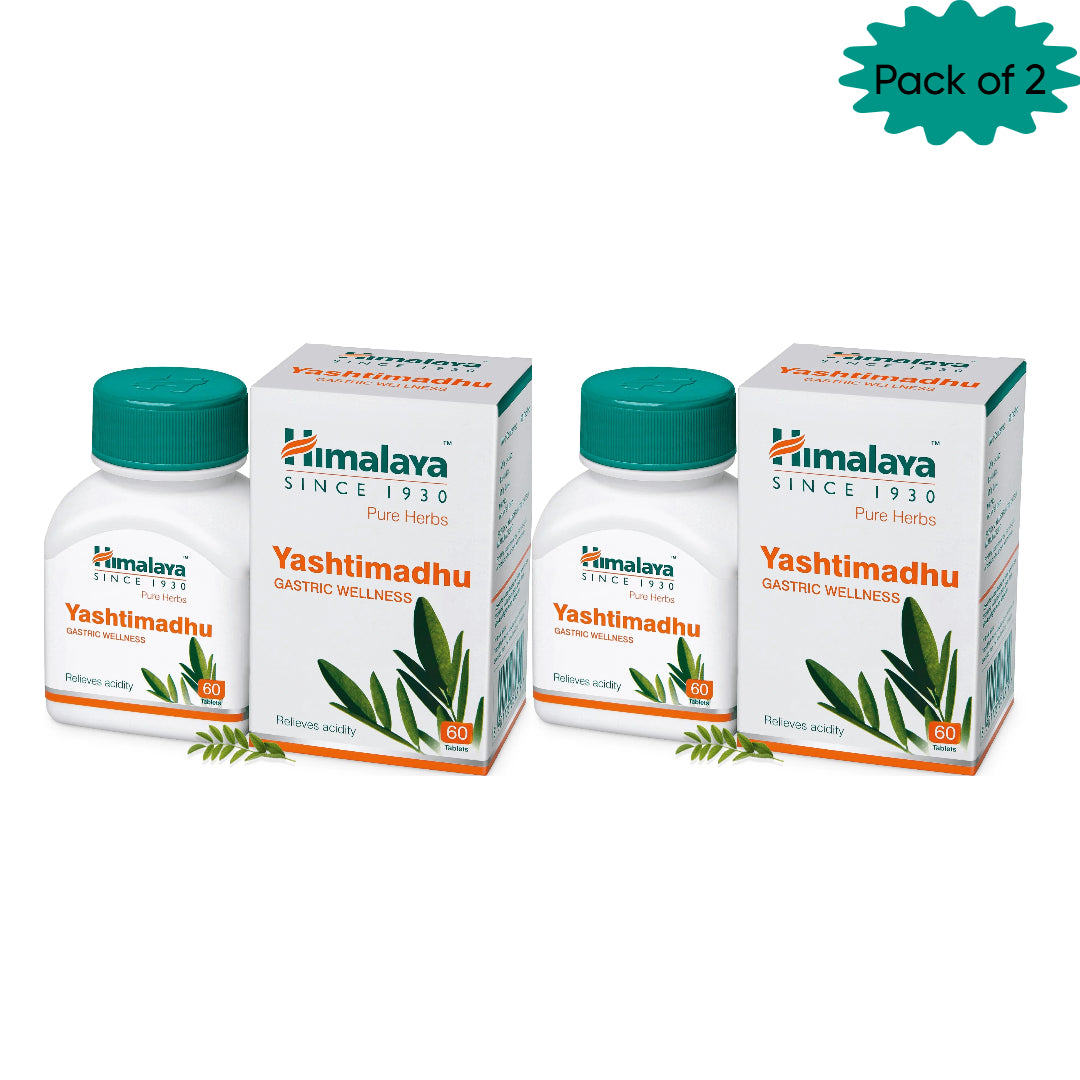 Himalaya Yashtimadhu 60 Tablets(Pack of 2)