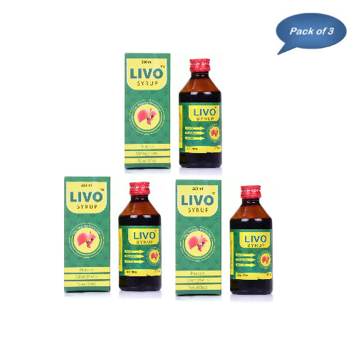 New Shama Livo Syrup 200 Ml(Pack of 3)