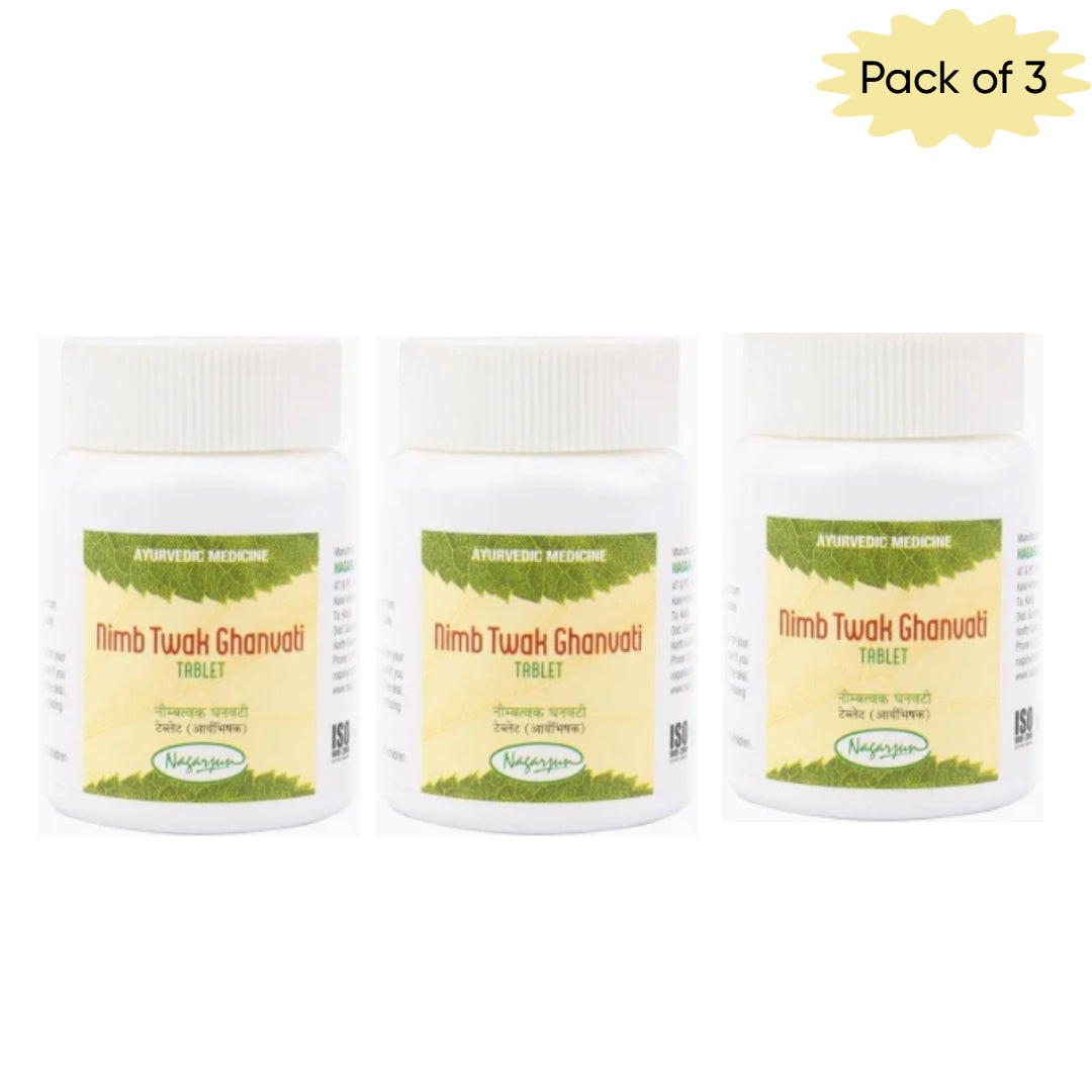 Nagarjun (Gujarat) Nimb Twak Ghanvati 60 Tablets(Pack of 3)