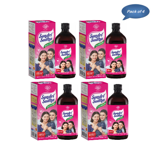 Dhanwantri Pharmaceutical Sundri Sudha Syrup 180 Ml(Pack of 4)