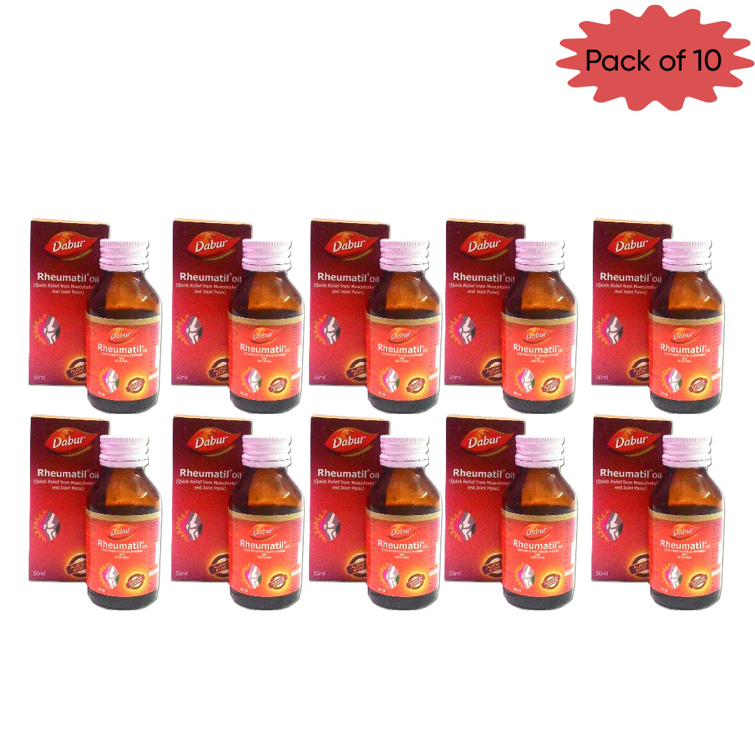 Dabur Rheumatil Oil 50 Ml(Pack of 10)