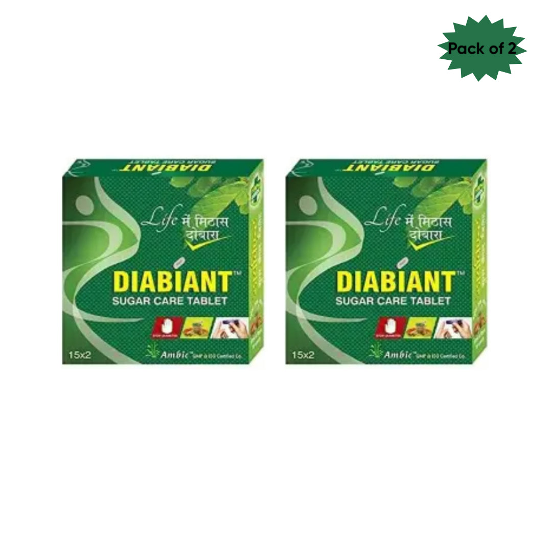 Ambic Diabiant Sugar Care 30 Tablets(Pack of 2)
