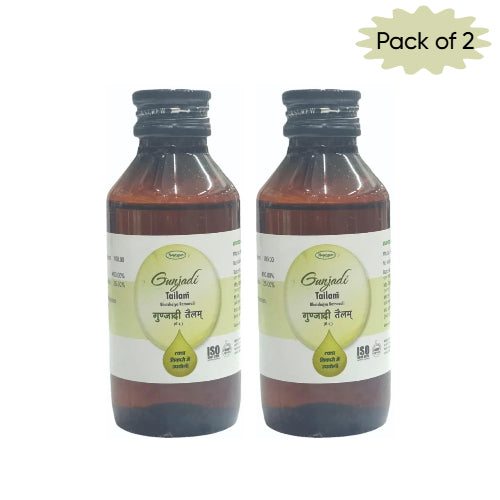 Nagarjun (Gujarat) Gunjadi Tailam 100 Ml(Pack of 2)