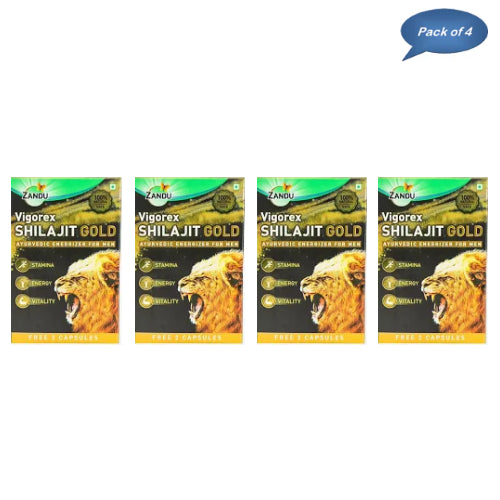 Zandu Vigorex Shilajit Gold 10 Capsules(Pack of 4)