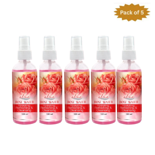 Alna Rose Water 100 Ml(Pack of 5)