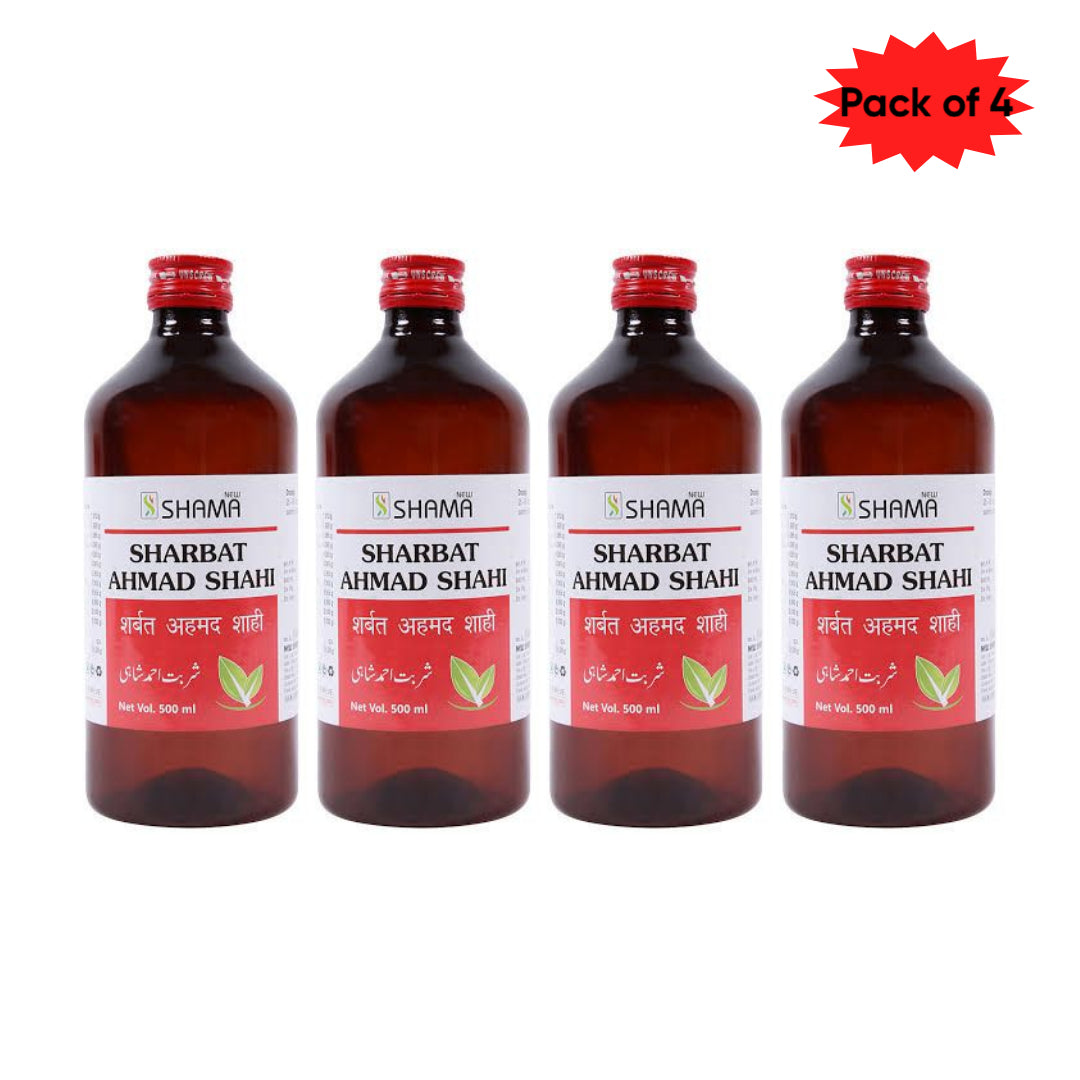 New Shama Sharbat Ahmad Shahi 200 Ml(Pack of 4)