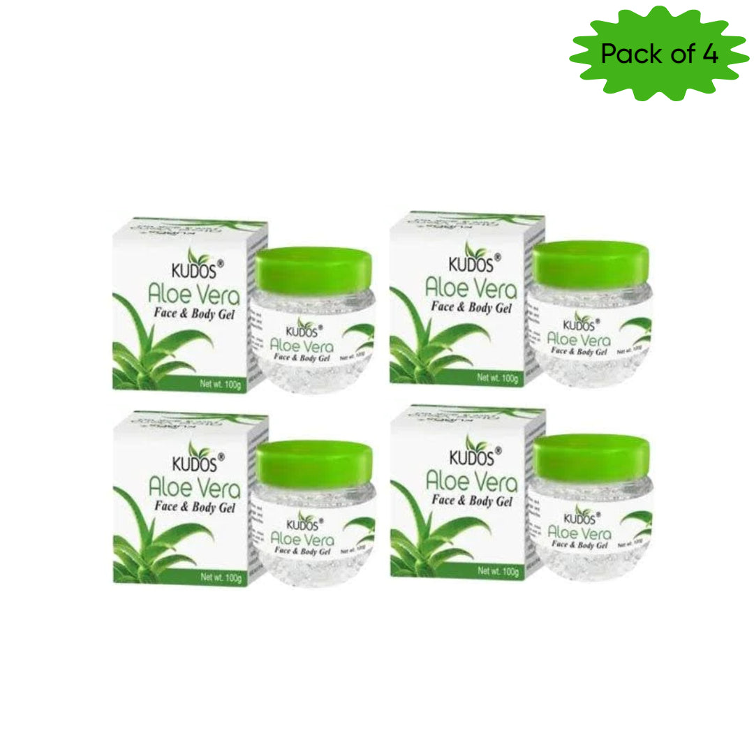 Kudos Aloe Vera Gel 100 Gm (Pack of 4)