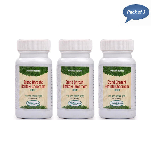 Nagarjun (Gujarat) Erand Bhrasht Haritaki Chooranam Tablet 50 Gm(Pack of 3)