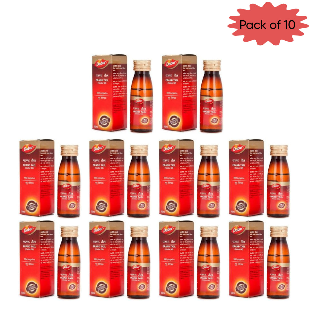 Dabur Erand (Castor) Oil 50 Ml(Pack of 10)