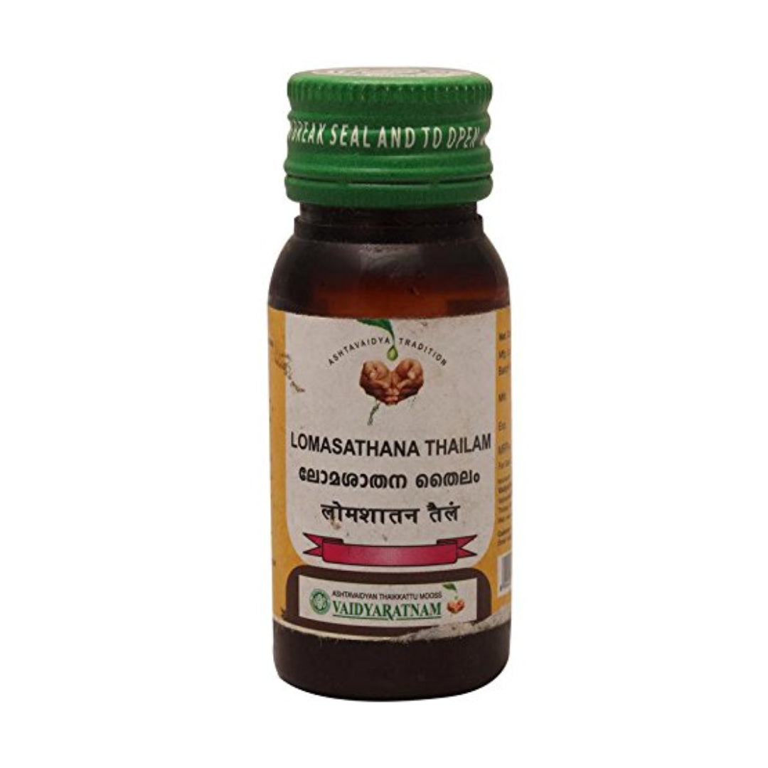 Vaidyaratnam Lomasathana Thailam 25 Ml)