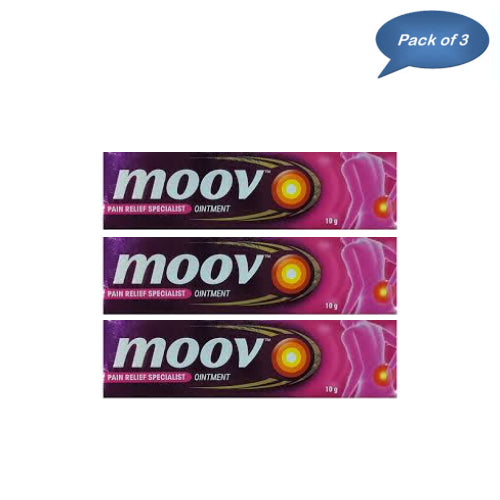 Reckitt Moov Ointment 10 Gm (Pack of 3)