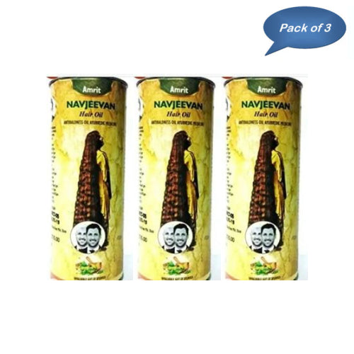 Amrit Navjeevan Herbal Hair Oil 100 Ml (Pack of 3)
