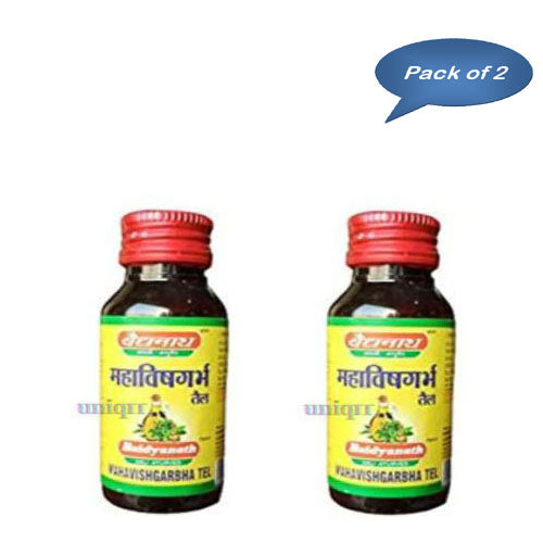 Baidyanath (Jhansi) Mahavisgarbha Tel 50 Ml (Pack of 2)